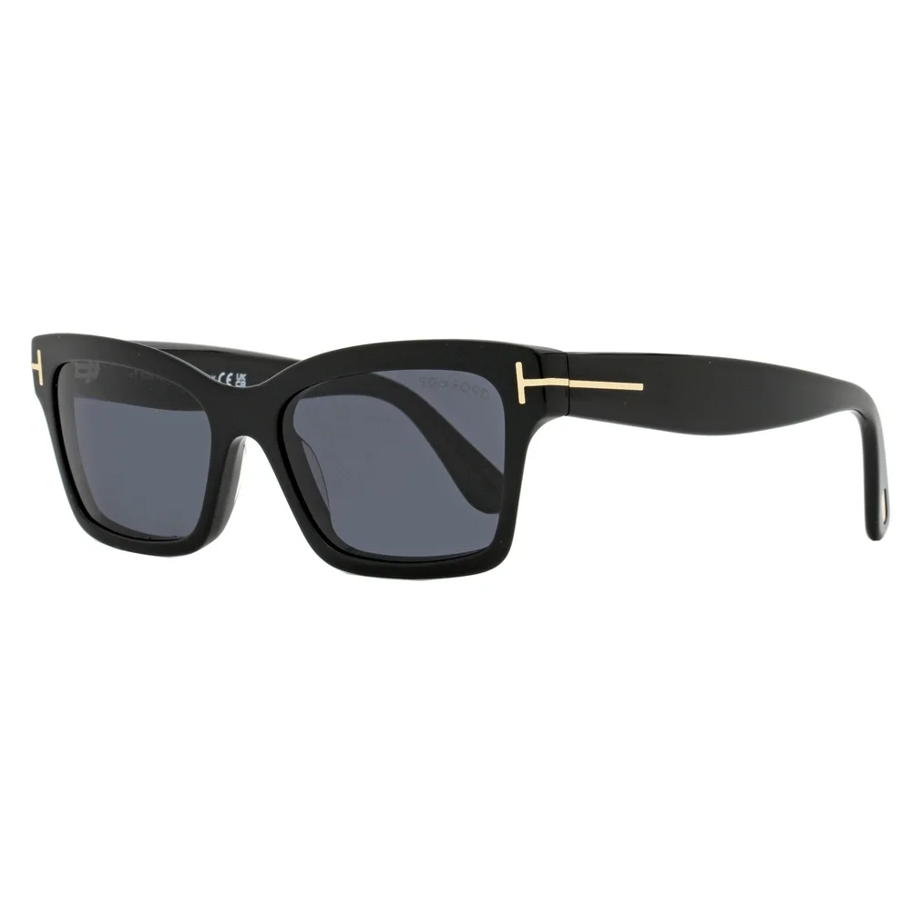 Tom Ford Black Sunglasses with Gold T-Accent